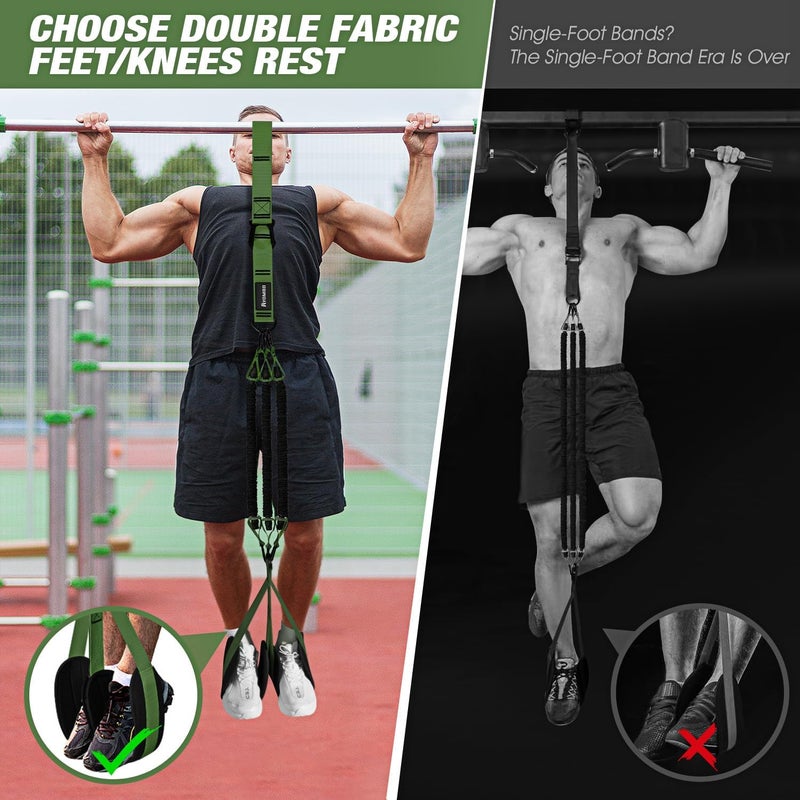 Ayombo Pull Up Assistance Bands, Resistance Bands for Pull Up Bar Workout, Adjustable Heavy Duty Pull Up Assist Equipment with 4 Assistance Bands, Home Gym Fitness Exercise Strength Training - Image 3